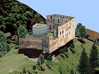 3D view - castle Kralovec, Czech Republic (1024x768x24 231kB)
